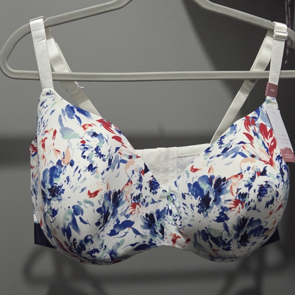 Cacique Lightly Lined Balconette Bra 42G NWT